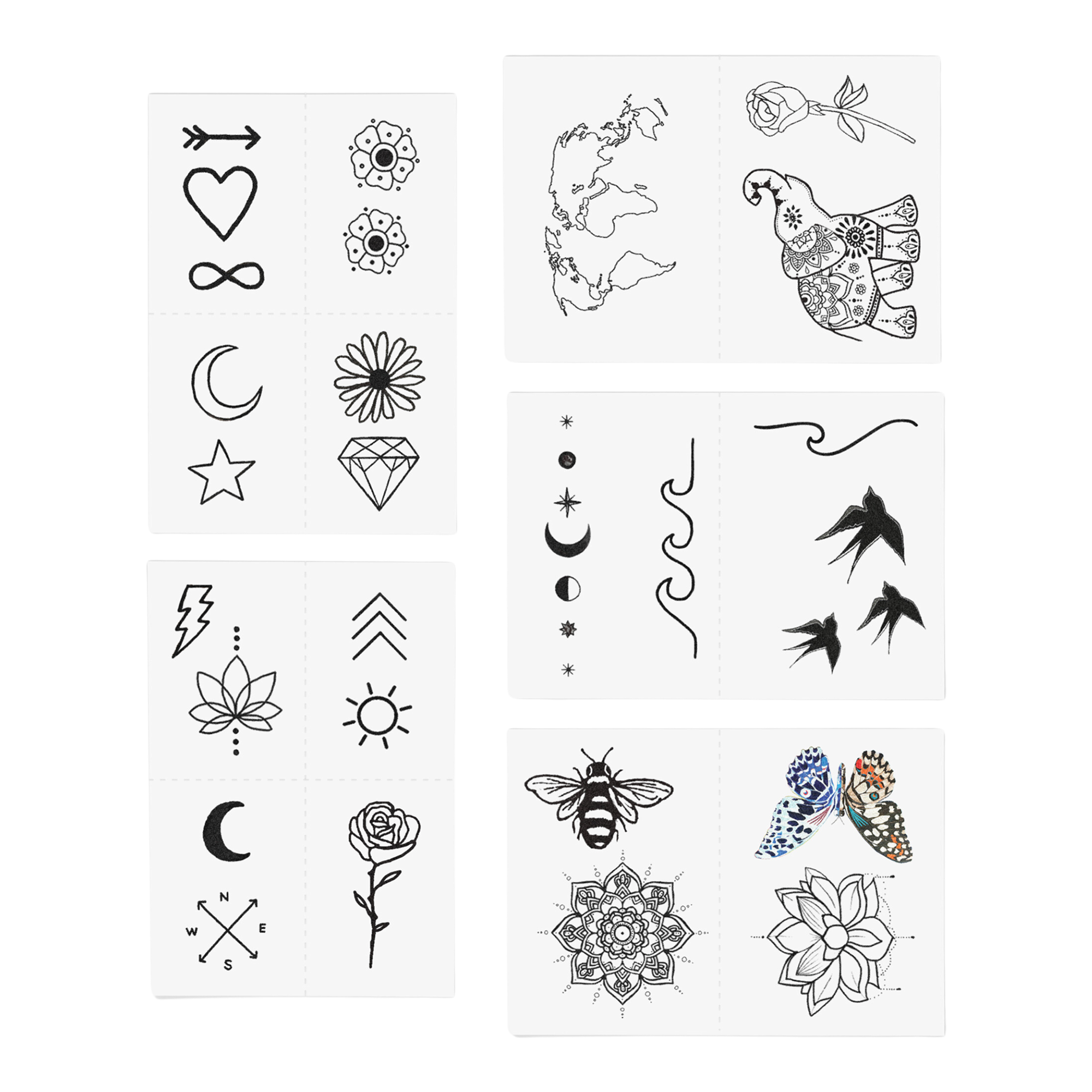 Temporary Tattoos Best Sellers Pack - Inked by Dani